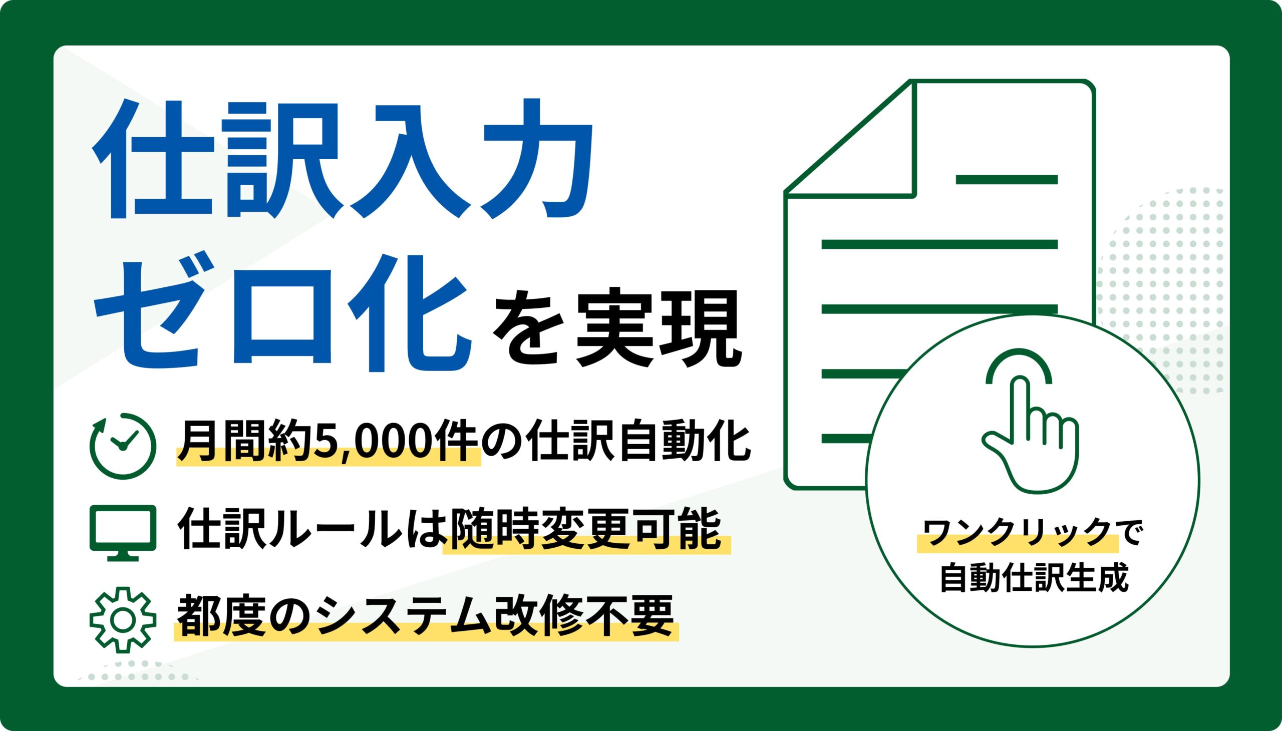 仕訳入力ゼロを実現